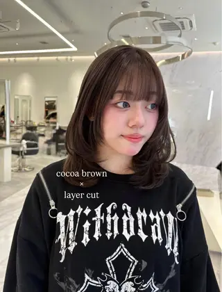 ミディアム Parve Mix/ 平 奈果🎀のヘアスタイル