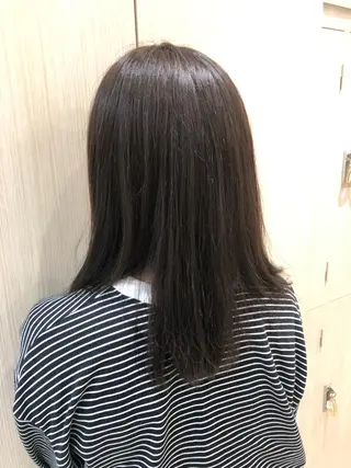 セミロング カラー 韓国ヘアメイク🎀/ 縮毛矯正✨山本媛香のヘアスタイル