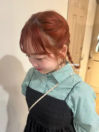 ミディアム カラー 暖色カラー/レイヤー 🌙 オノユリカのヘアスタイル