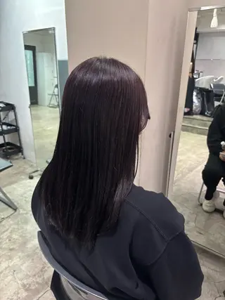 ミディアム カラー たなかあゆ✨ALBU MACADEMY渋谷のヘアスタイル