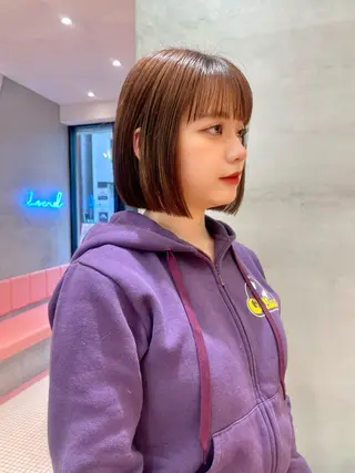 ショート Misaki /ボブ/縮毛矯正のヘアスタイル