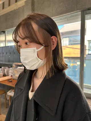 ショート カラー ヘアアレンジ 押切 響　のヘアスタイル