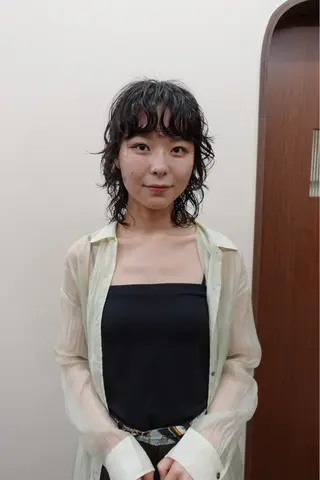 ショート パーマ ボブパーマ/パーマ ウルフパーマのヘアスタイル