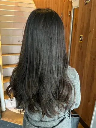 ロング カラー パーマ ヘアアレンジ 【暗め透明感カラー】 【インナー】小島良太のヘアスタイル