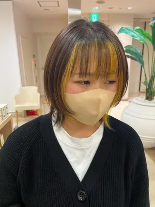 ミディアム カラー 暖色専門美容師🎀 お客様満足度◎のヘアスタイル