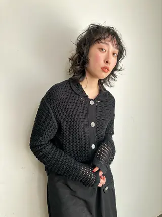 ミディアム パーマ ボブ・レイヤー支持 No.1/Ryokiのヘアスタイル