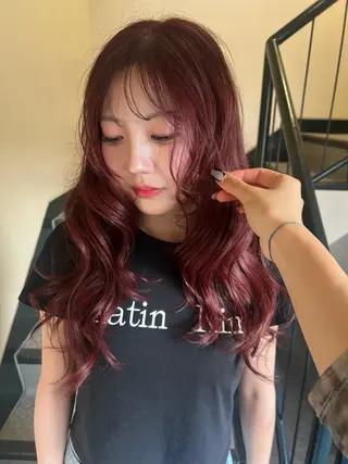 ロング カラー ヘアアレンジ ☕️結【suii.】 ボブ/ヘアセット☕️のヘアスタイル