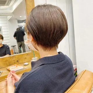 ショート カラー newline銀座所属・👑銀座ショート/ 絶壁補正/金子涼👑のヘアスタイル