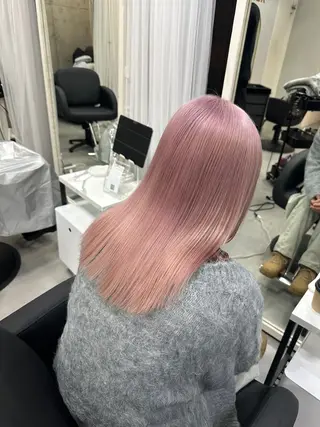 ミディアム カラー XELM/ハイトーン /高崎/RUIのヘアスタイル