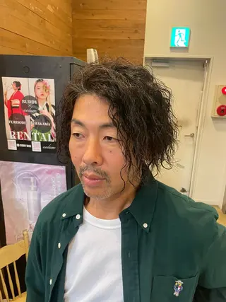 ショート パーマ メンズ パーマ特化 motooのヘアスタイル