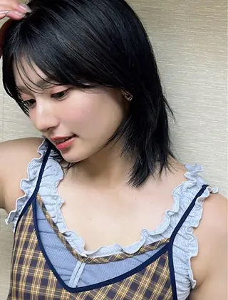 ミディアム ショート/レイヤー カット/ミサキ💐のヘアスタイル