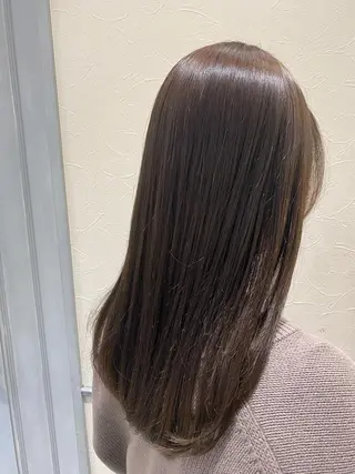 セミロング カラー 池西 佳穂のヘアスタイル