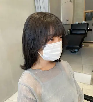 ミディアム カラー ヘアアレンジ 艶髪/レイヤーカット 🐣misakiのヘアスタイル