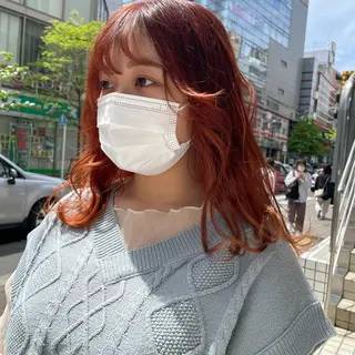 セミロング カラー 韓国ヘア🦋 MIYUのヘアスタイル