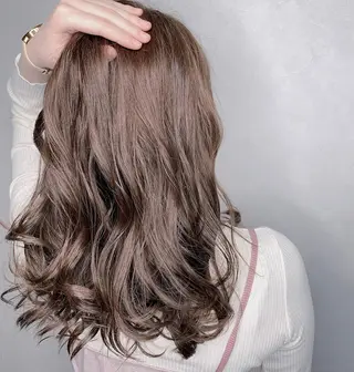 セミロング カラー パーマ ヘアアレンジ メンズ キッズ ネイル マツエク・マツパ 新宿駅近♡友達とOK 🦋W -ワット -のヘアスタイル