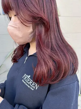 ミディアム カラー ナカジマ ナナのヘアスタイル