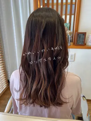 ロング アザマ　ヤスカツ _rosso 川口のヘアスタイル