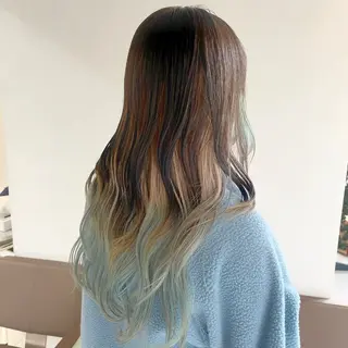 セミロング 韓国／カラー／ レイヤー🍒Rinoのヘアスタイル