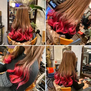 ロング カラー "PEPPU "所属・🌈推し色派手髪 ハイトーンShinのヘアスタイル