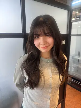 ロング sora/ 暖色カラー🌷のヘアスタイル