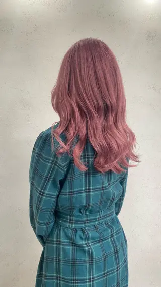 セミロング カラー 大人垢抜け ダブルカラー【上野】のヘアスタイル