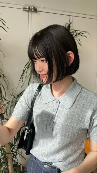 ショート パーマ/オリーブ/ 酸性ストレート/ゆなのヘアスタイル