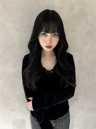 カラー nehus nagaoka所属・🖤複雑履歴ブリーチ Mizuki 🖤のヘアスタイル