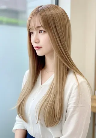 ロング カラー 堀江 優妃のヘアスタイル