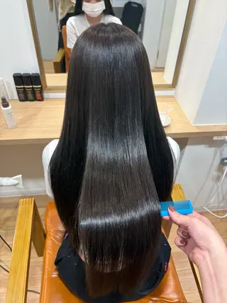 ロング カラー akane/ 縮毛矯正/暖色のヘアスタイル