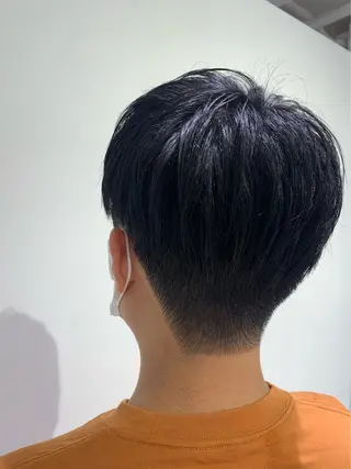 ショート メンズ 【センターパート/ マッシュ】ryokaのヘアスタイル