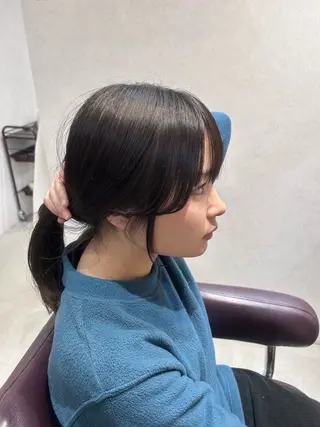 セミロング maoお洒落ヘア bob/艶カラーのヘアスタイル