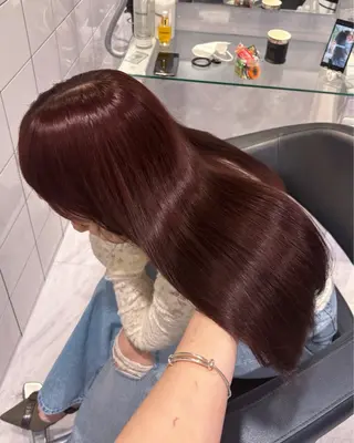 ロング カラー 表参道♡暗髪♡ 艶カラー♡アユミのヘアスタイル