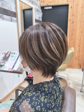 ショート カラー ヘアアレンジ キッズ 五反田　美容院☆張 明星☆韓国ヘアのヘアスタイル