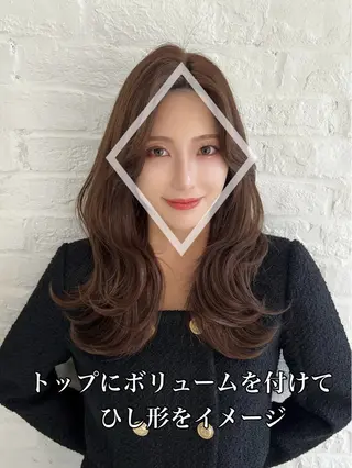 セミロング 映える顔まわり/前髪 特化 💗 ユキマのヘアスタイル