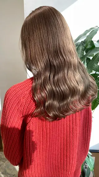 セミロング バレイヤージュモデル 小林匠❤️‍🔥のヘアスタイル