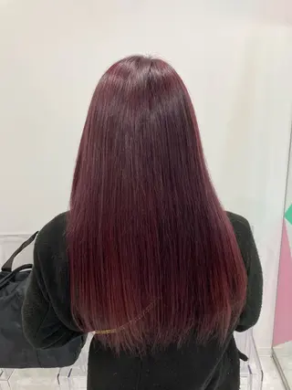 ロング カラー mei｜顔まわり ×透明感カラーのヘアスタイル