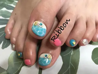 ネイル トップネイリスト Ribbon立川店のネイルデザイン