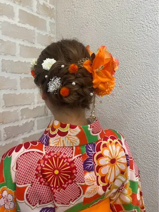 ロング ヘアアレンジ 榎戸 怜真のヘアスタイル