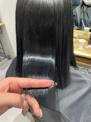 セミロング カラー ヨシムラ リオのヘアスタイル