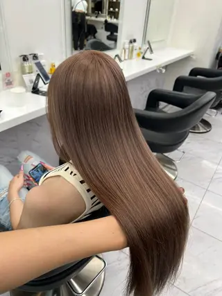 カラー パーマ ヘアアレンジ メンズ 🥯縮毛/レイヤー/ ベージュヘア🥯のヘアスタイル