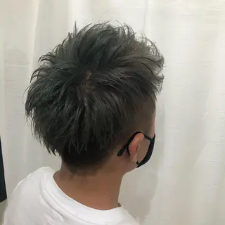 カラー メンズ hisano / ハイトーン･透明感のヘアスタイル