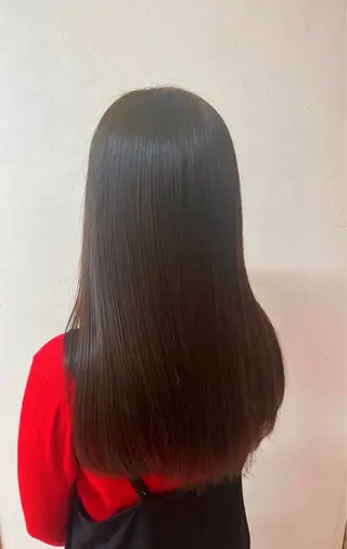 ロング カラー ナチュラルベージュ/ 顔周りカット/由喜のヘアスタイル