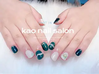 ネイル kao nail マグネット/長さだしのネイルデザイン