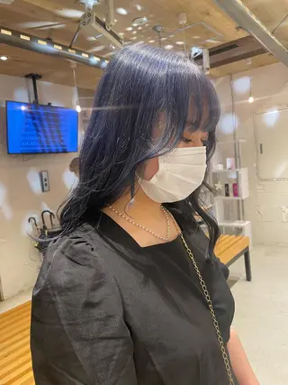 ロング カラー 艶ハイトーン👑♡ NATSUKIのヘアスタイル