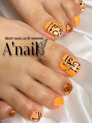 ネイル ﾗｳﾊﾞｲﾏﾉﾏﾉ✧ ARISSA🦋💜のネイルデザイン