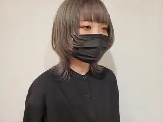 セミロング カラー パ ルのヘアスタイル