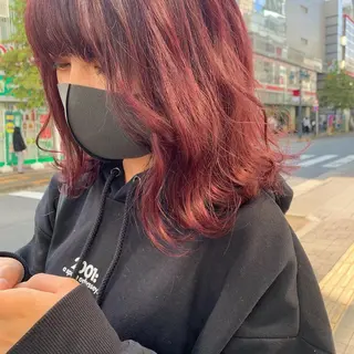 セミロング カラー 韓国ヘア🦋 MIYUのヘアスタイル