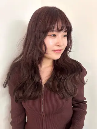 ロング カラー 大阪梅田/ イマムラミヅキのヘアスタイル