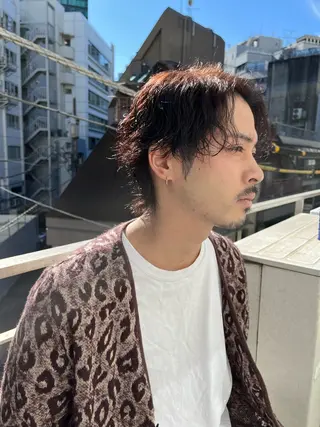 ショート カラー パーマ ヘアアレンジ メンズ 💎髪質改善特化💎 RUITOのヘアスタイル