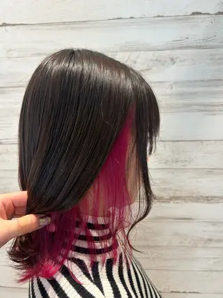 ミディアム カラー 髪質改善/縮毛矯正 ツヤ髪🩷さつきのヘアスタイル